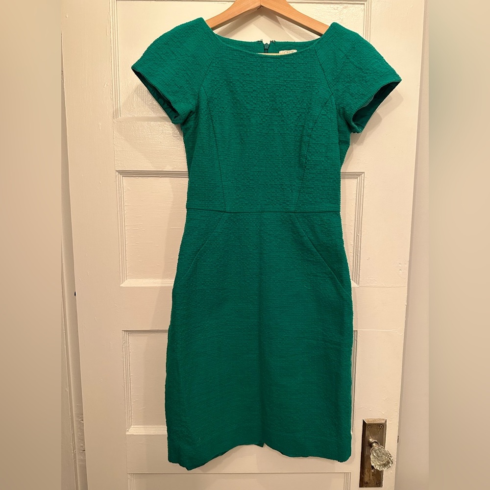 Kelly green J. Crew Dress